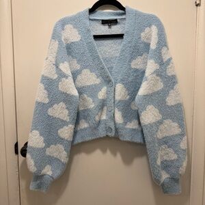 Almost Famous Light Blue Cloud Cardigan